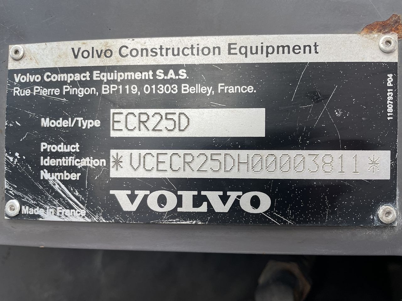 Bagger типа Volvo ECR25, Gebrauchtmaschine в Skive (Фотография 13)