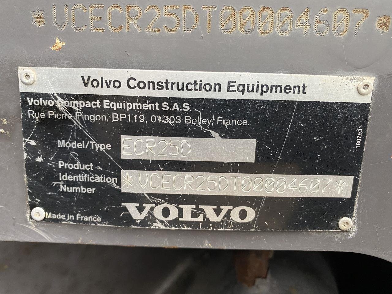 Bagger tip Volvo ECR25, Gebrauchtmaschine in Skive (Poză 14)