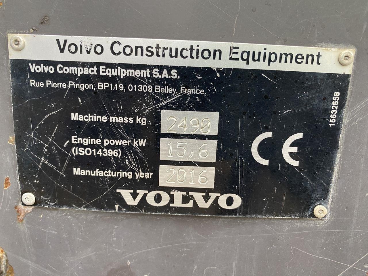 Bagger tip Volvo ECR25, Gebrauchtmaschine in Skive (Poză 13)