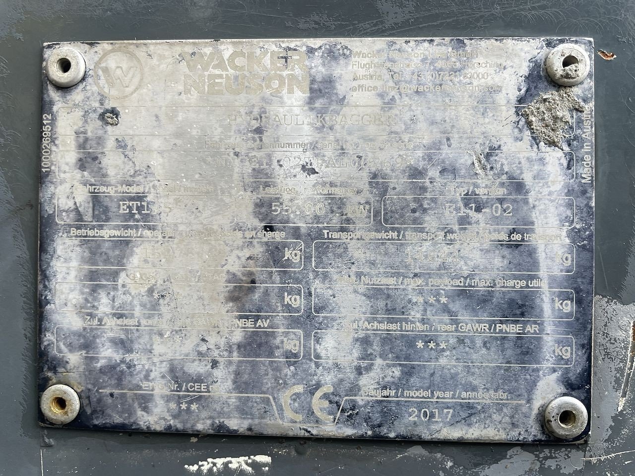 Bagger du type Wacker Neuson ET145, Gebrauchtmaschine en Skive (Photo 14)