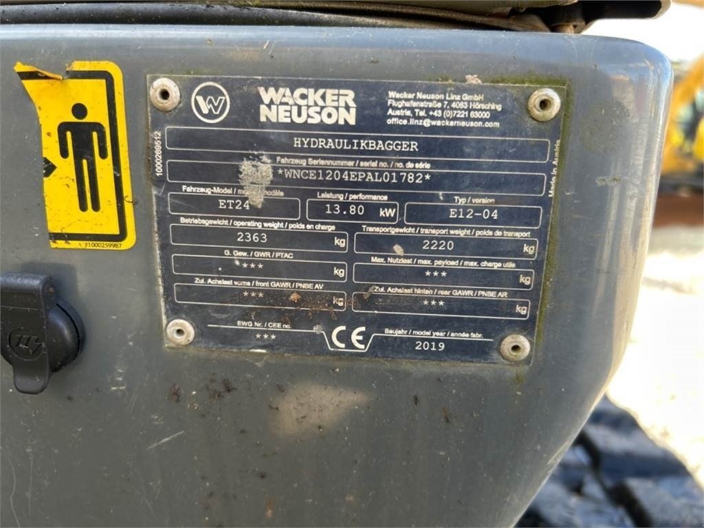 Bagger типа Wacker Neuson ET24, Gebrauchtmaschine в Vojens (Фотография 13)