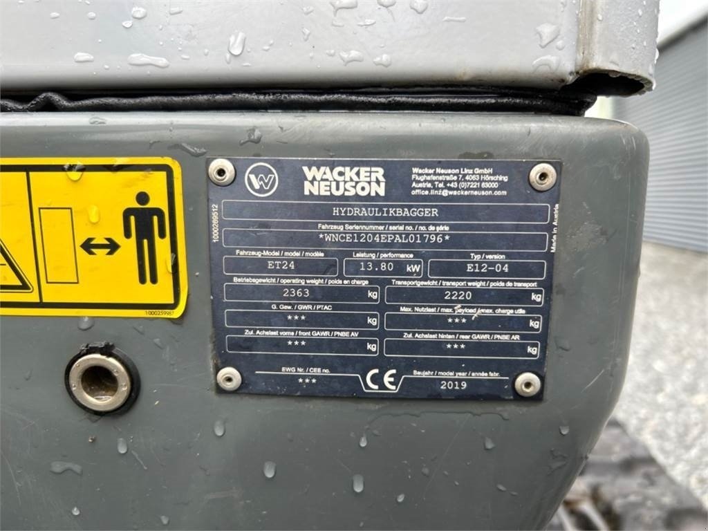 Bagger a típus Wacker Neuson ET24, Gebrauchtmaschine ekkor: Vojens (Kép 13)