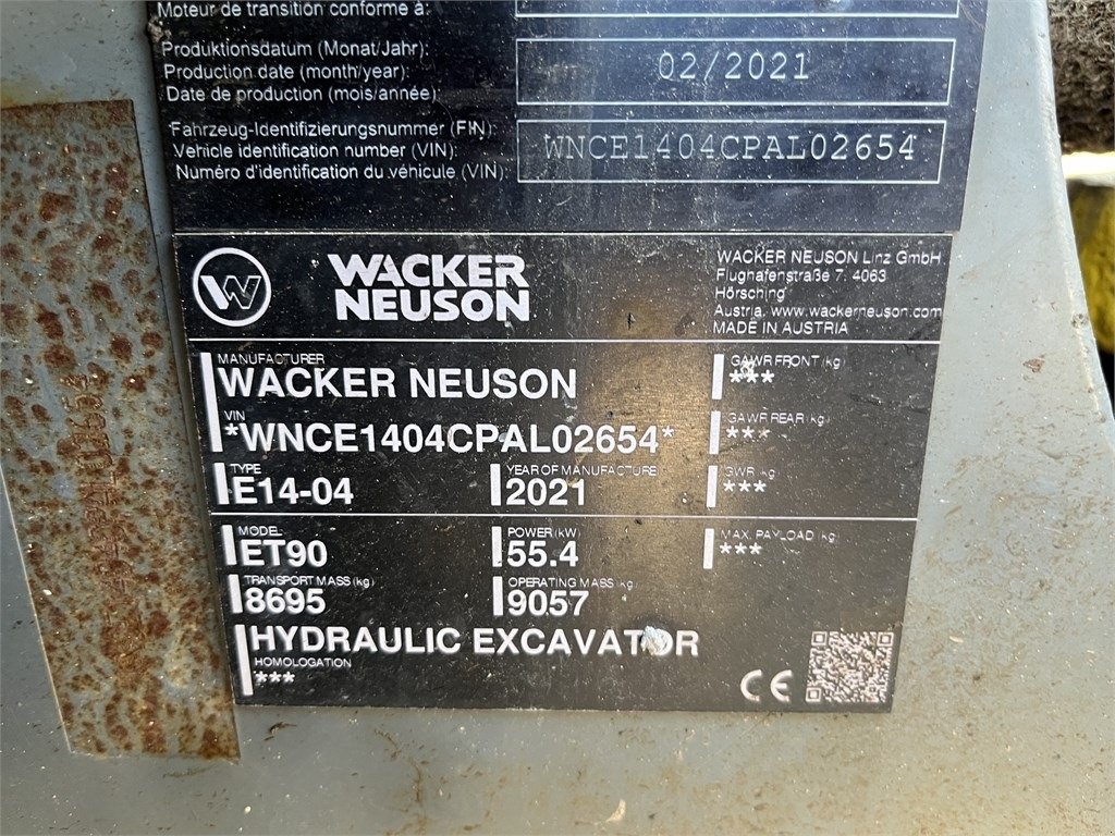 Bagger of the type Wacker Neuson ET90, Gebrauchtmaschine in Vojens (Picture 14)