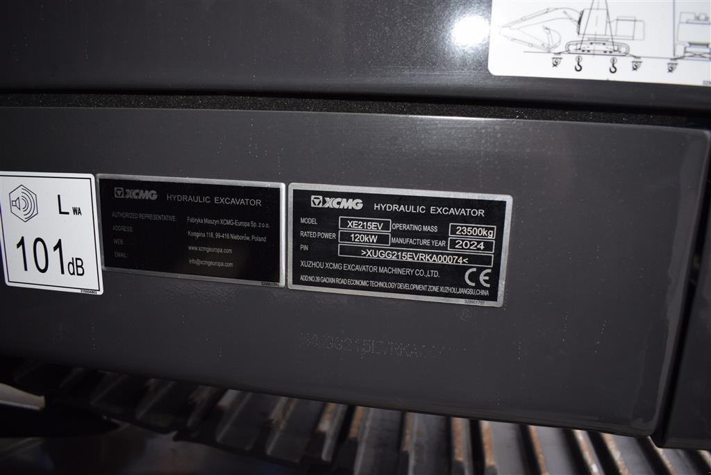 Bagger typu XCMG XE215-EV   ELEKTRISK, Gebrauchtmaschine v Rødekro (Obrázek 9)