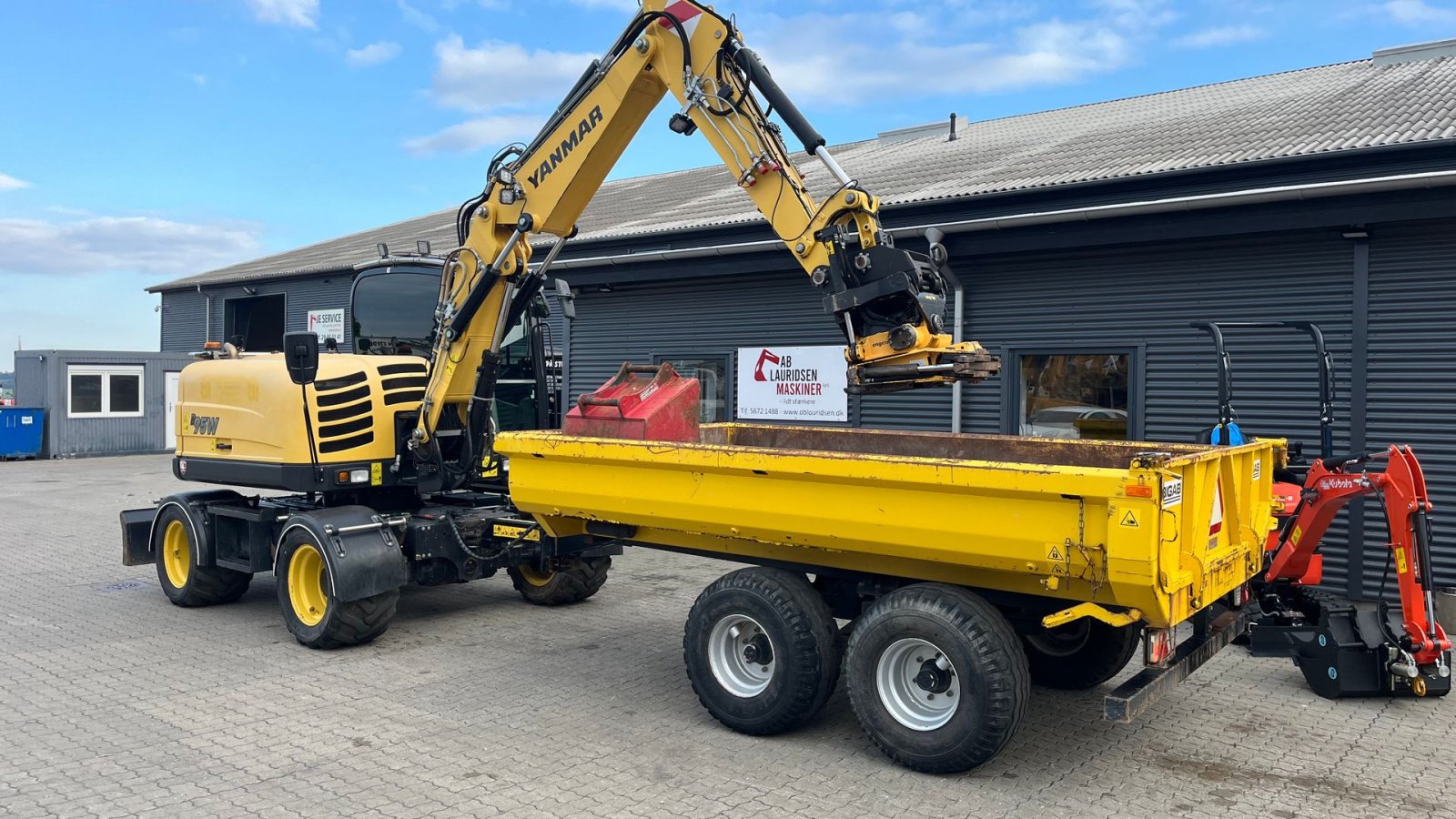 Bagger a típus Yanmar B95W Engcon rotortilt, vogn mm., Gebrauchtmaschine ekkor: Rønnede (Kép 2)