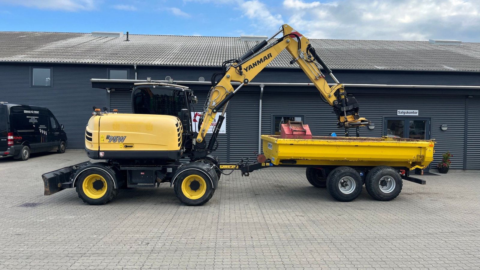 Bagger a típus Yanmar B95W Engcon rotortilt, vogn mm., Gebrauchtmaschine ekkor: Rønnede (Kép 1)