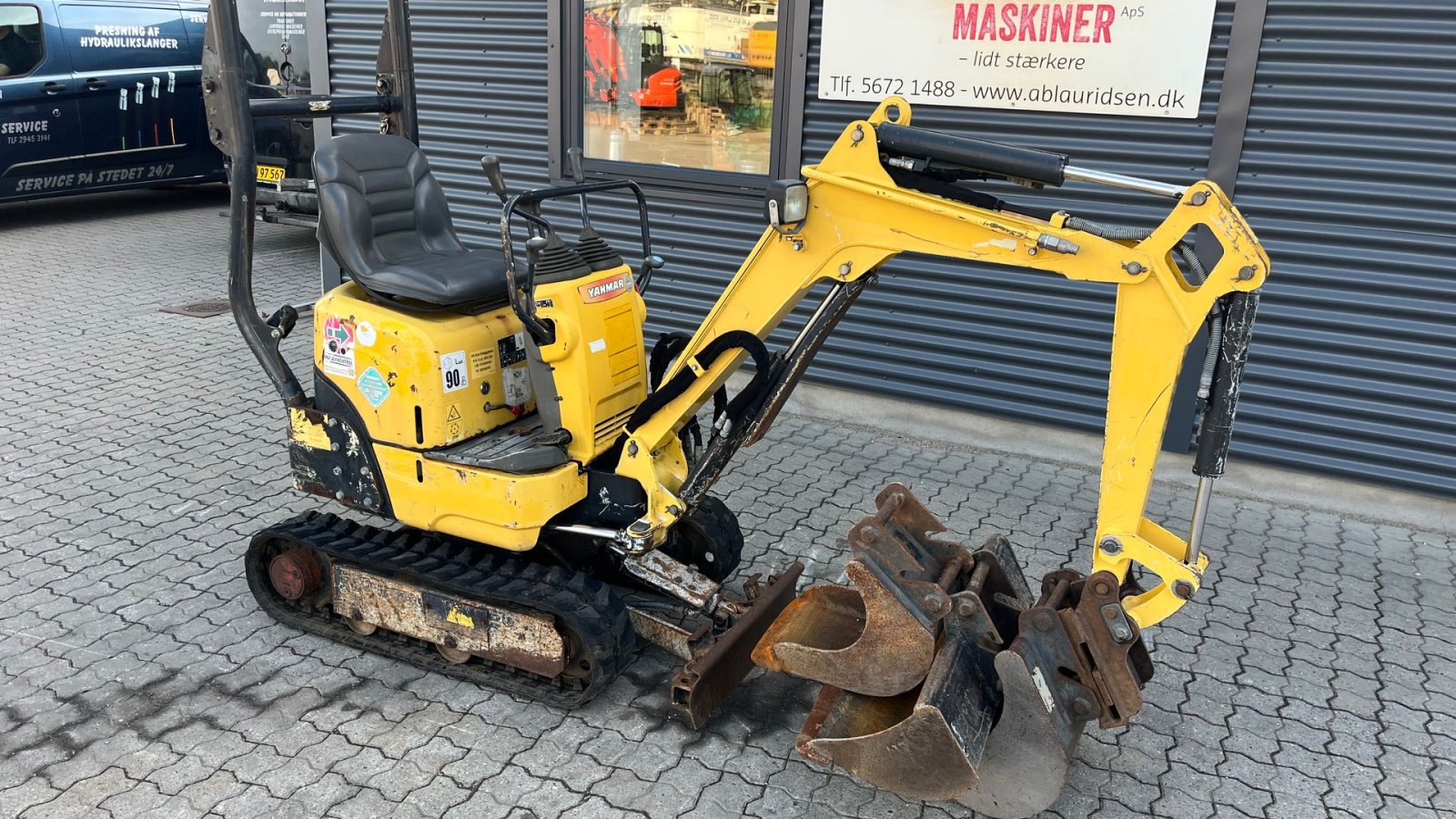Bagger typu Yanmar SV08 Hurtig skifte og 3 skovle, Gebrauchtmaschine v Rønnede (Obrázek 2)