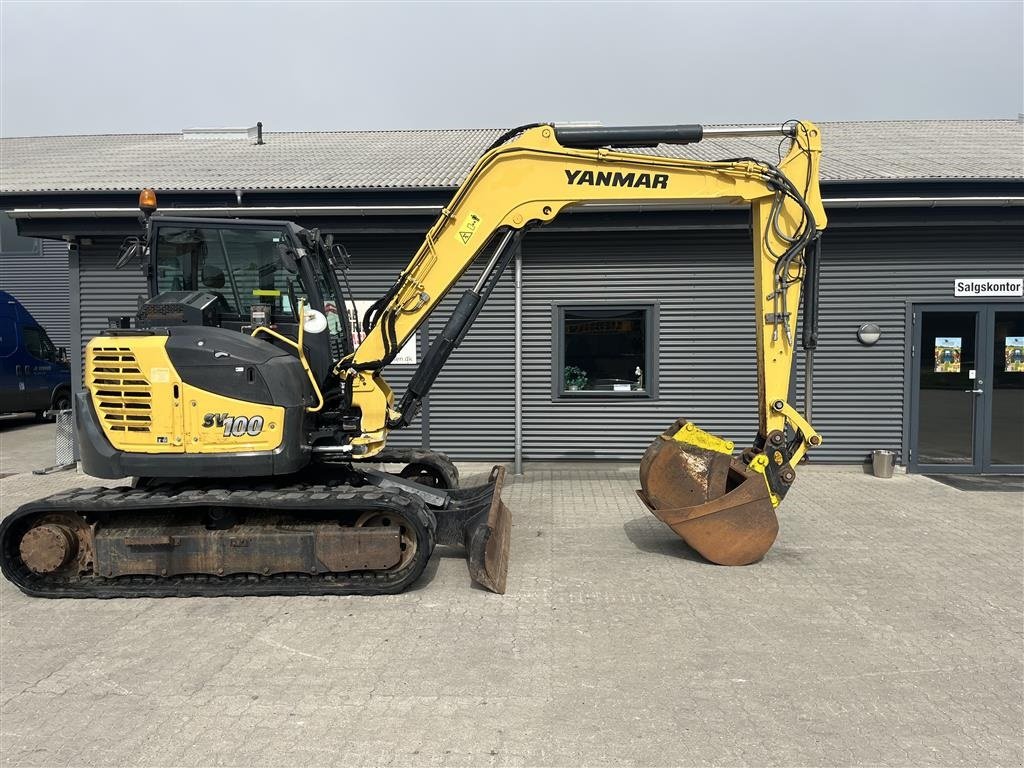 Bagger типа Yanmar SV100 2A Centralsmørring og hydraulisk hurtigskifte., Gebrauchtmaschine в Rønnede (Фотография 1)