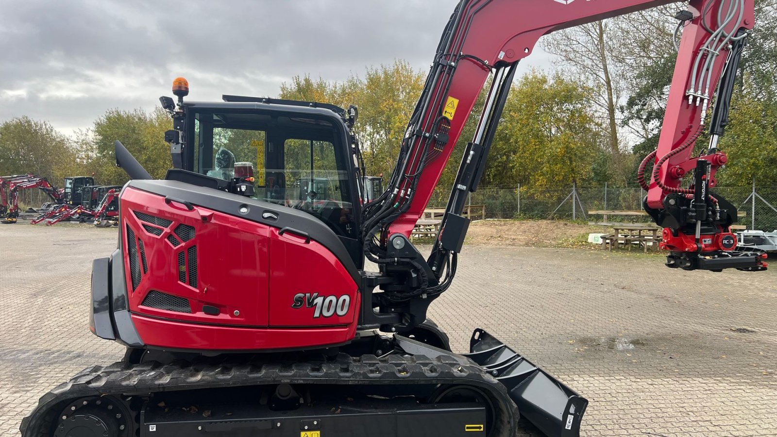 Bagger of the type Yanmar SV100-7, Gebrauchtmaschine in Slagelse (Picture 3)