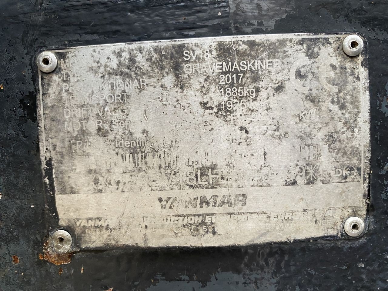 Bagger des Typs Yanmar SV18, Gebrauchtmaschine in Skive (Bild 13)