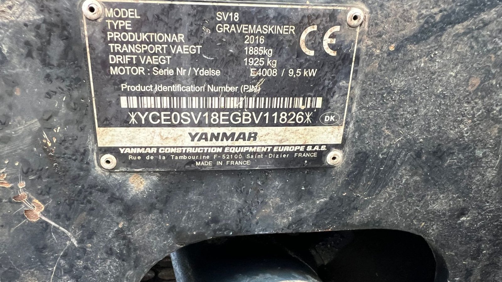 Bagger typu Yanmar SV18, Gebrauchtmaschine v Slagelse (Obrázek 4)