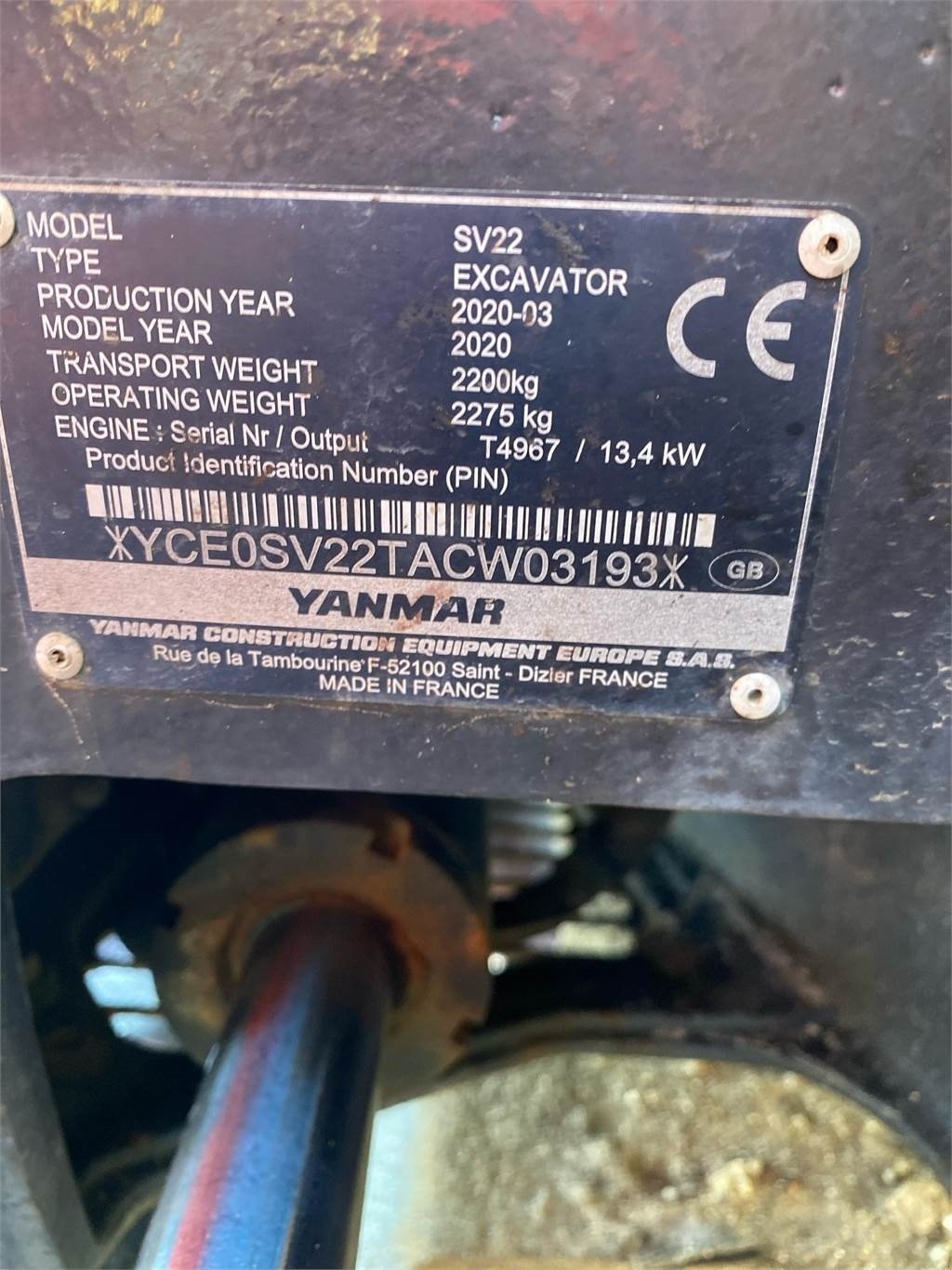 Bagger a típus Yanmar SV22, Gebrauchtmaschine ekkor: Vojens (Kép 9)