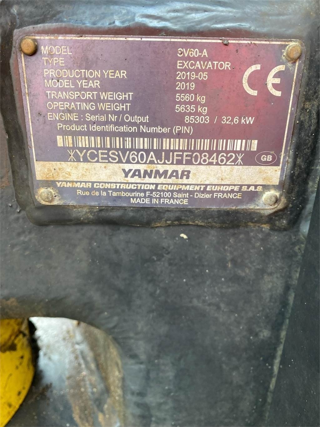 Bagger des Typs Yanmar SV60, Gebrauchtmaschine in Vojens (Bild 12)