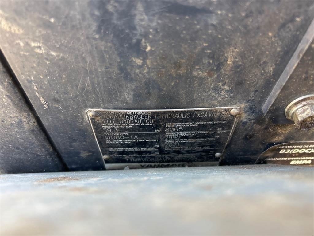 Bagger του τύπου Yanmar ViO 80, Gebrauchtmaschine σε Vojens (Φωτογραφία 14)