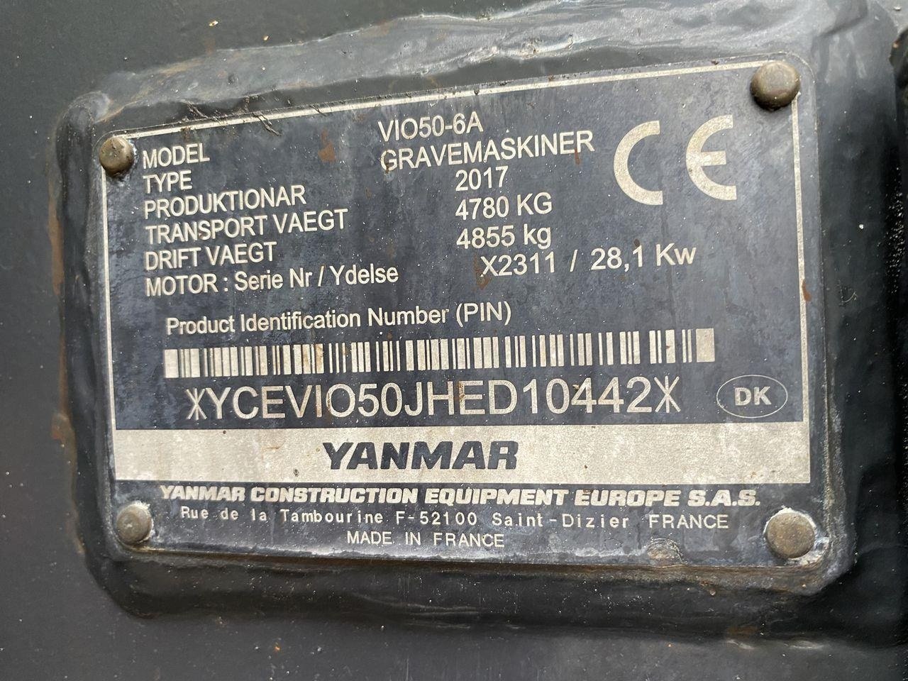 Bagger от тип Yanmar VIO50-6, Gebrauchtmaschine в Skive (Снимка 13)