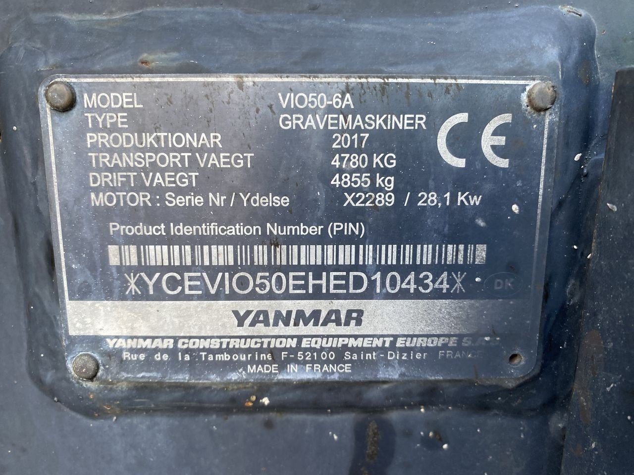 Bagger tip Yanmar VIO50-6, Gebrauchtmaschine in Skive (Poză 12)