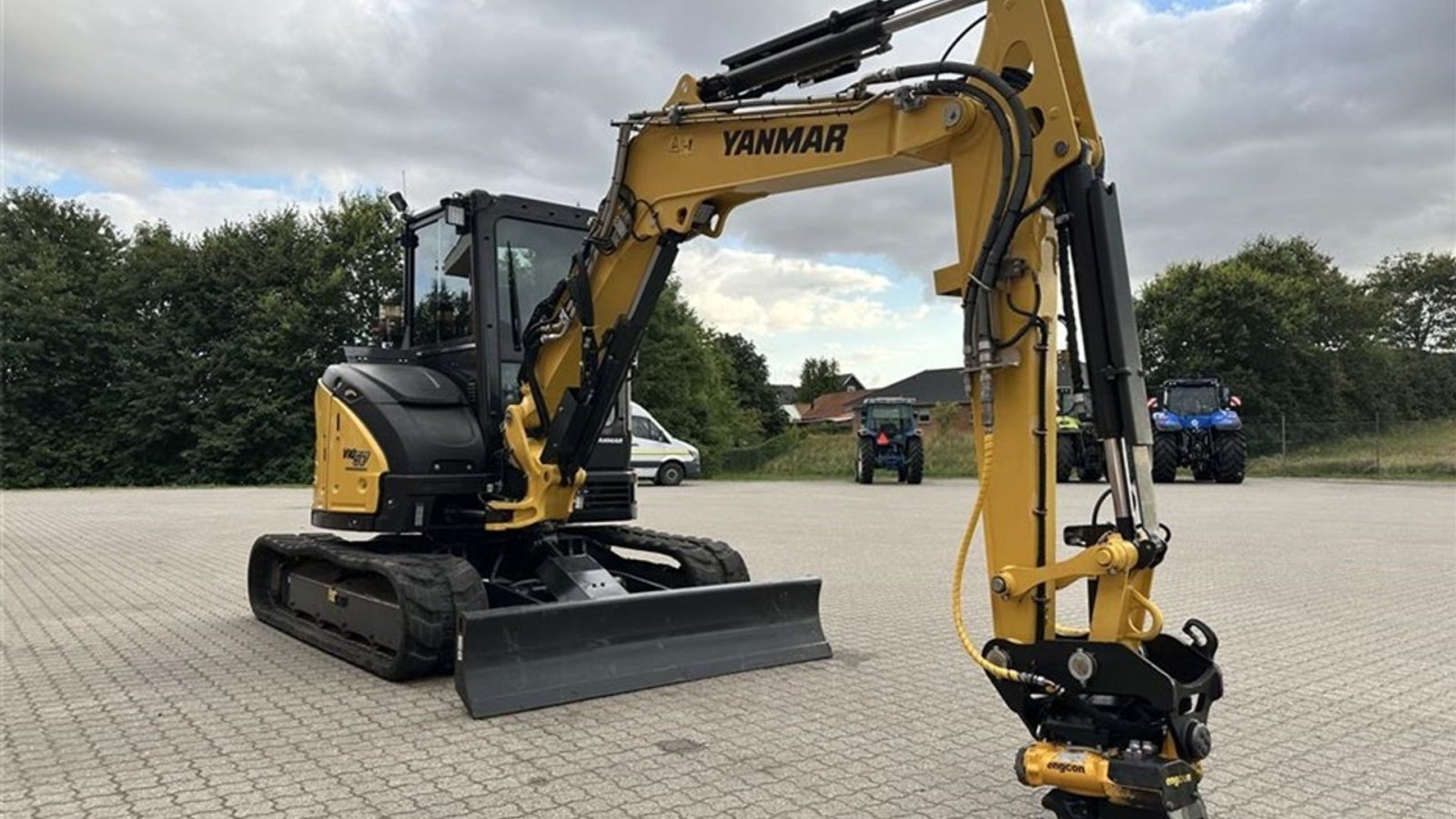 Bagger типа Yanmar Vio57 Incl. nyere JST-skovlpakke, Gebrauchtmaschine в Gjerlev J. (Фотография 4)