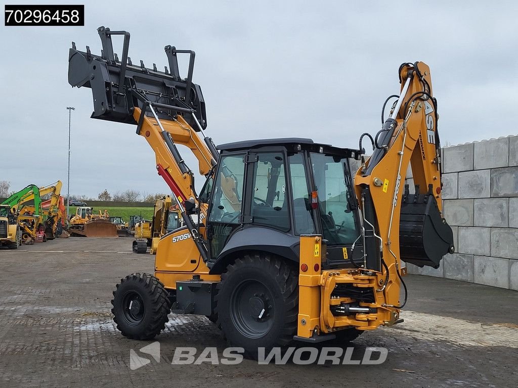 Baggerlader от тип Case 570 SV 4WD - A/C - 4-1 Bucket - Telestick - HP, Neumaschine в Veghel (Снимка 9)