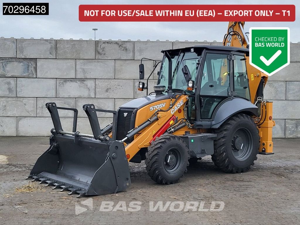 Baggerlader от тип Case 570 SV 4WD - A/C - 4-1 Bucket - Telestick - HP, Neumaschine в Veghel (Снимка 1)