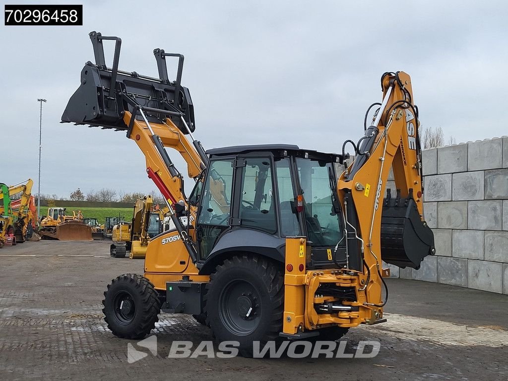 Baggerlader от тип Case 570 SV 4WD - A/C - 4-1 Bucket - Telestick - HP, Neumaschine в Veghel (Снимка 10)
