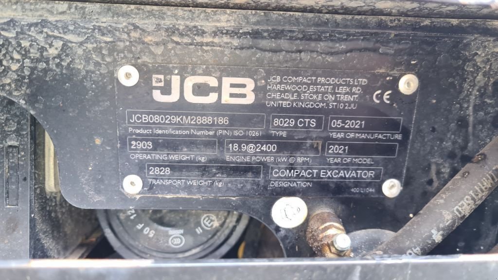 Baggerlader a típus JCB 8029 CTS, Gebrauchtmaschine ekkor: Scharsterbrug (Kép 7)