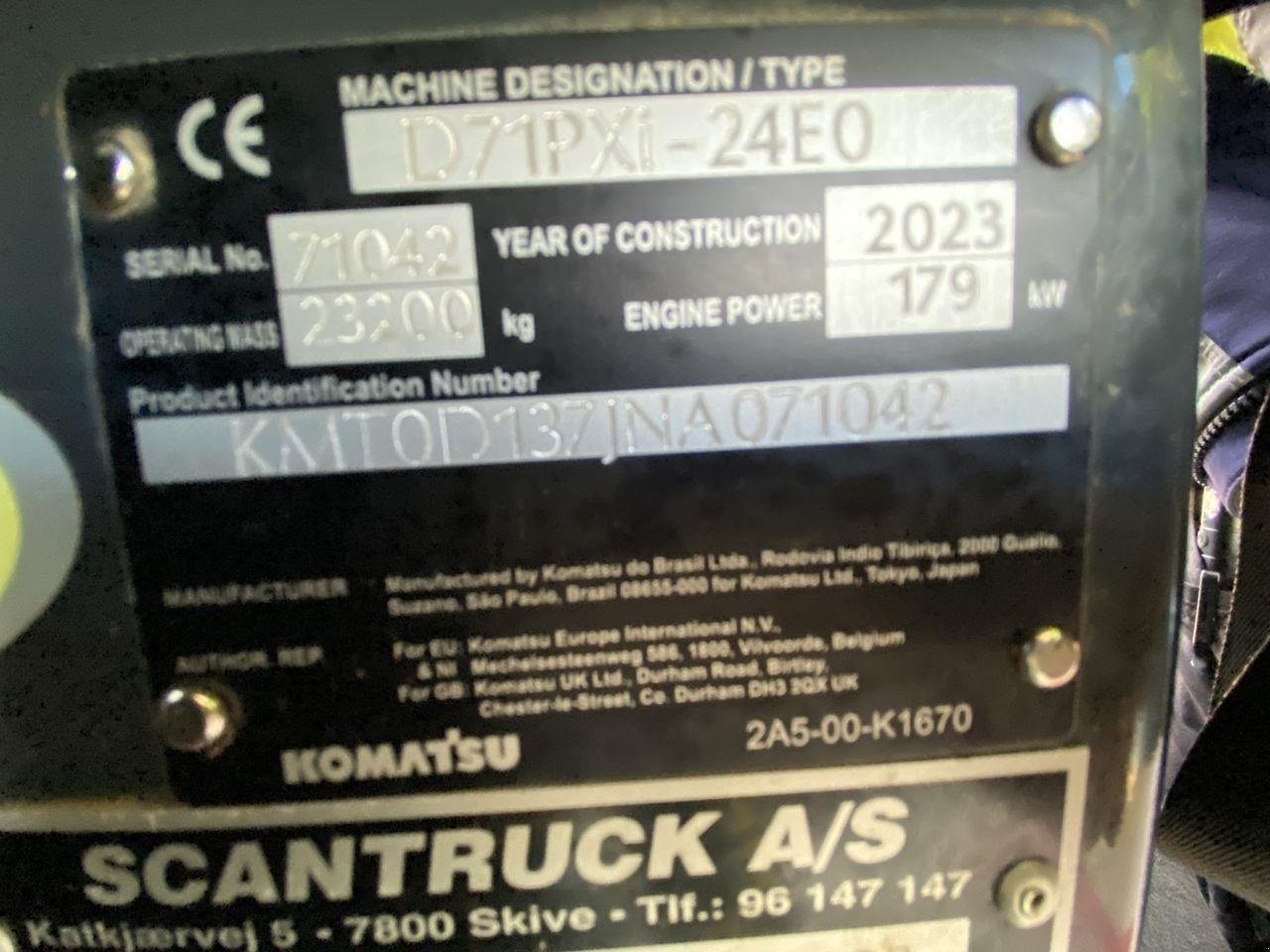 Baggerlader of the type Komatsu D71PXI-24EO, Gebrauchtmaschine in Skive (Picture 12)