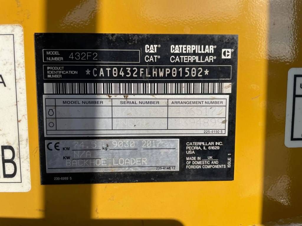 Baggerlader Türe ait Sonstige Cat 432F2, Gebrauchtmaschine içinde Venlo (resim 8)