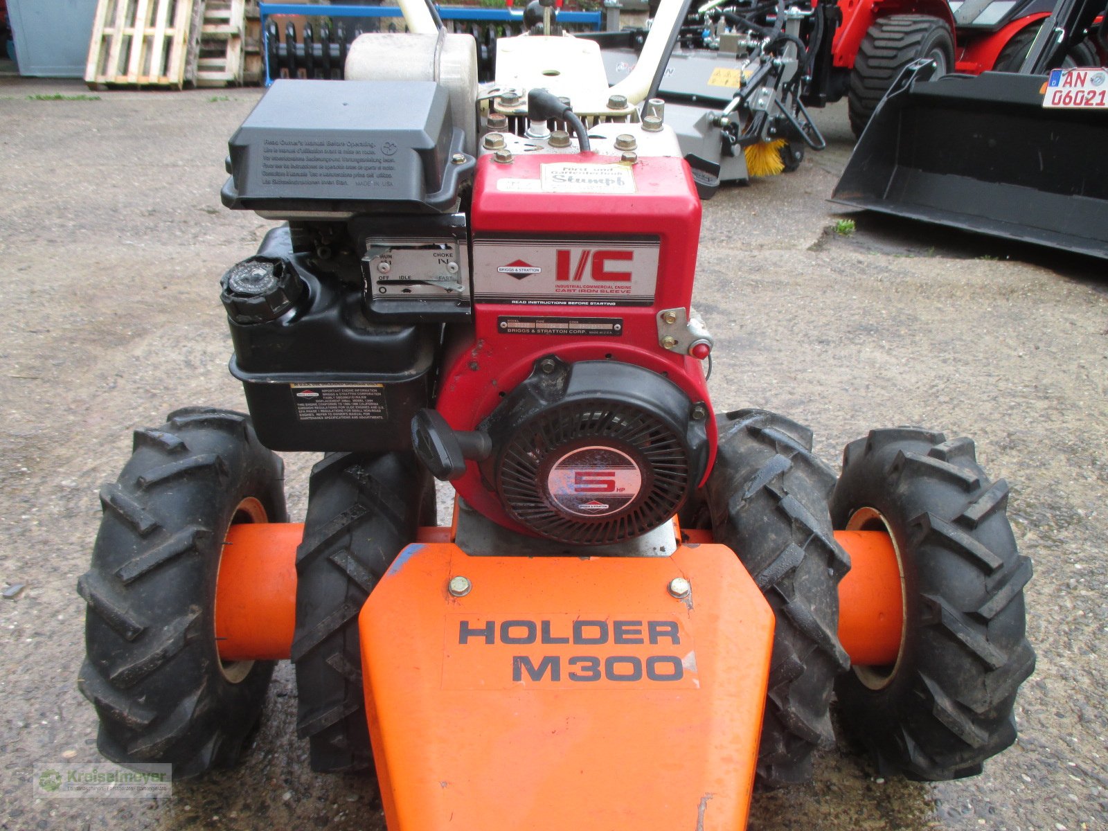 Balkenmäher des Typs Holder M 300 mit Schwinghebelbalken 110 cm und Zwillingsbereifung, Gebrauchtmaschine in Feuchtwangen (Bild 3)