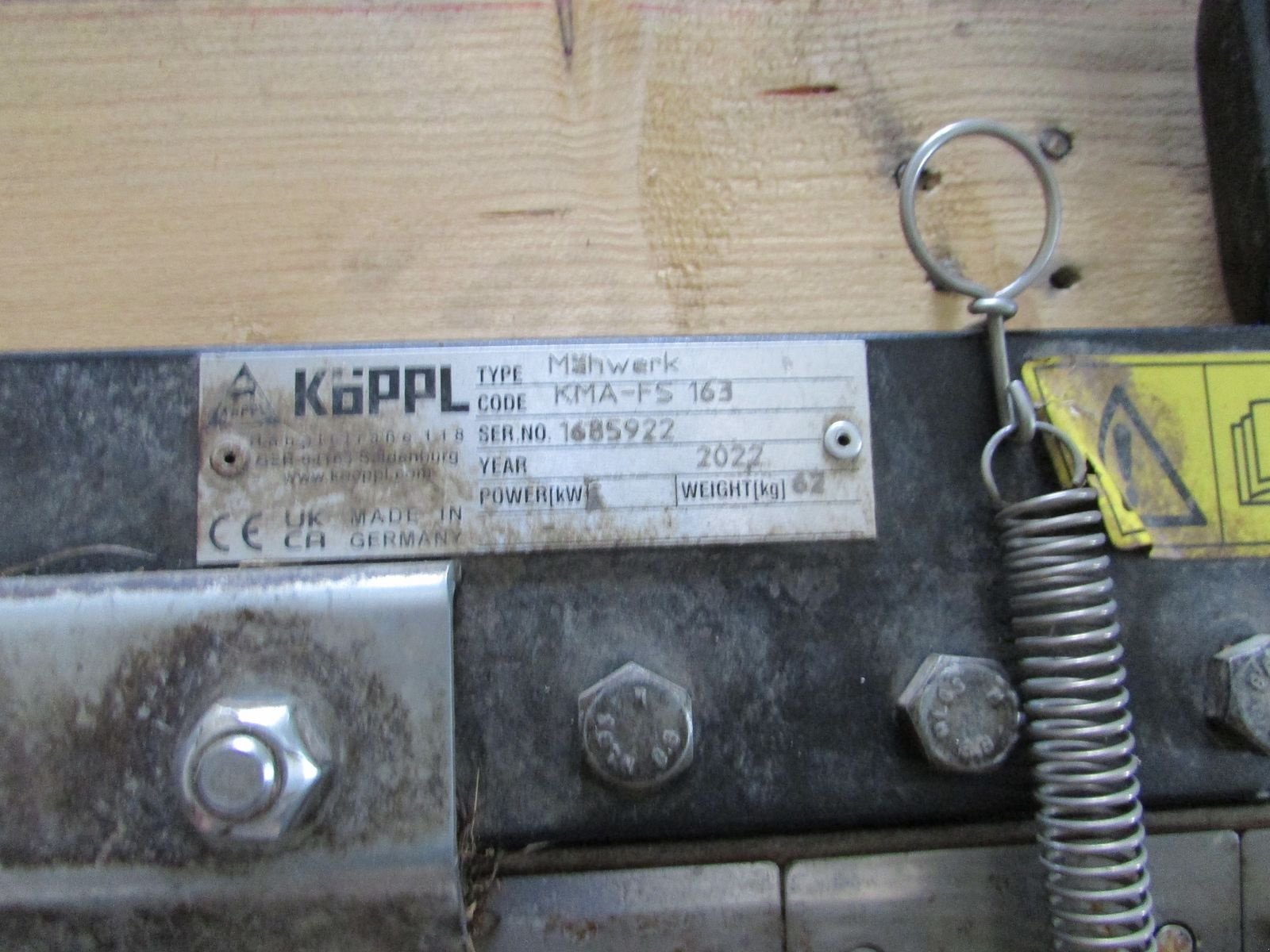 Balkenmäher of the type Köppl Antrieb K-LOM + Mähbalken KMA-FS 163cm, Gebrauchtmaschine in Saxen (Picture 4)