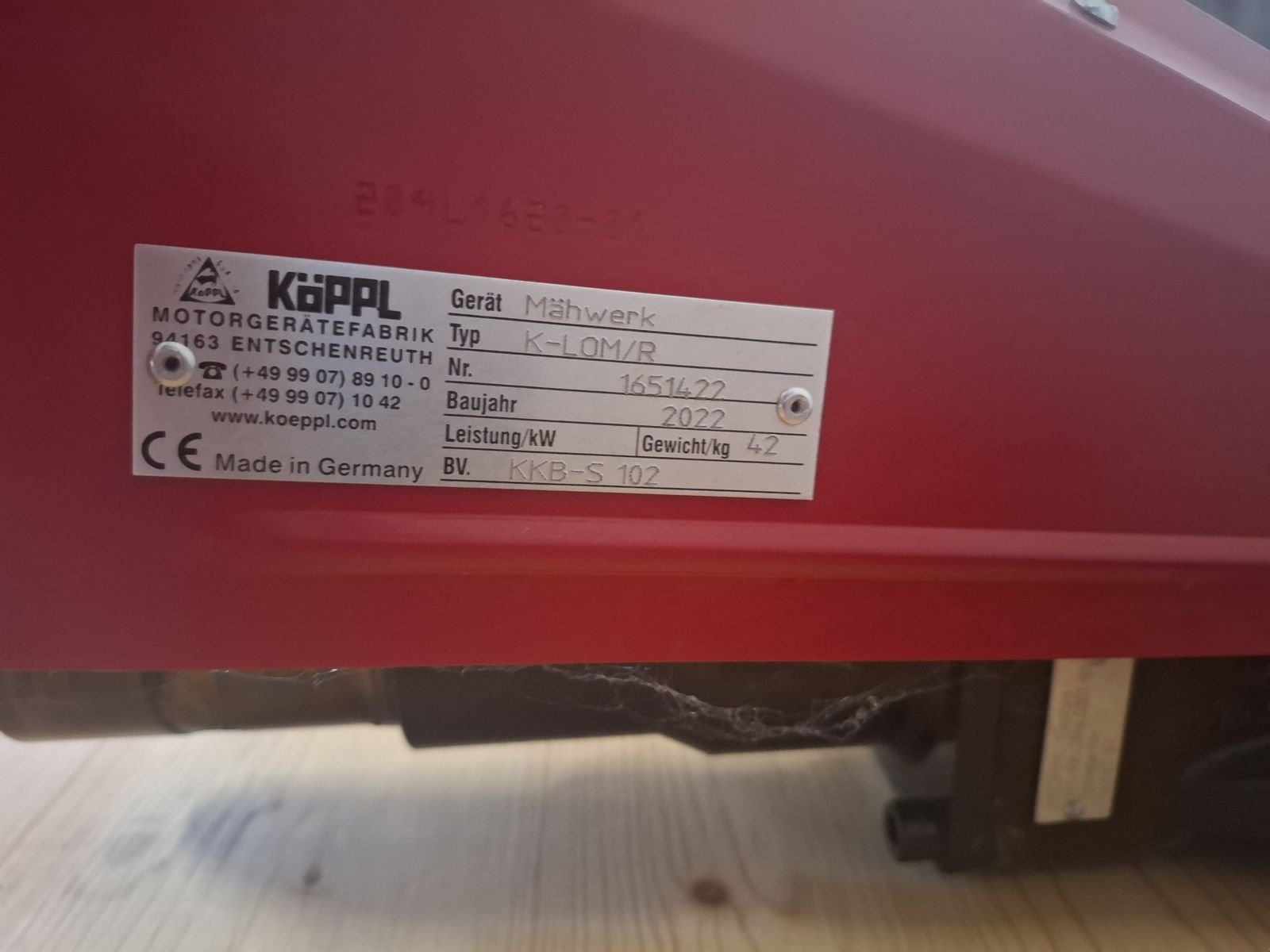 Balkenmäher of the type Köppl KLOM/R + KKB-S 102, Gebrauchtmaschine in Saxen (Picture 6)