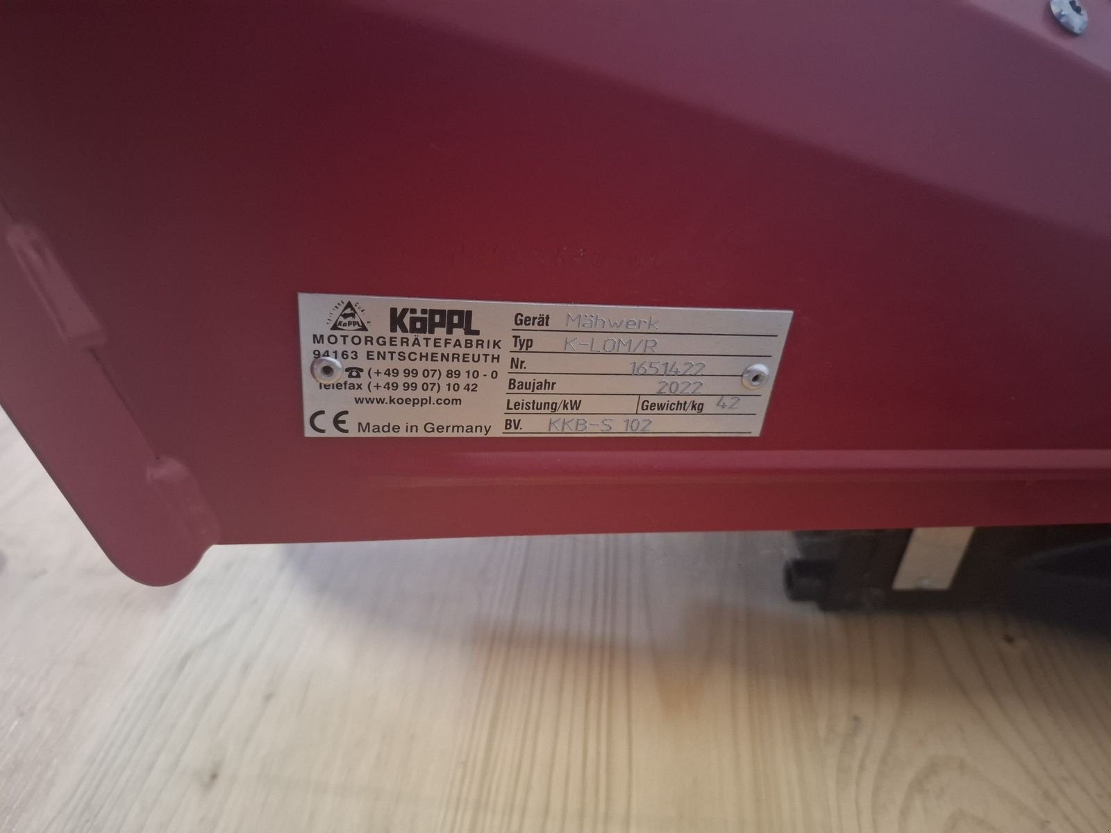 Balkenmäher of the type Köppl KLOM/R + KKB-S 102, Gebrauchtmaschine in Saxen (Picture 3)