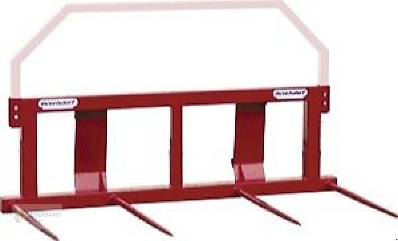 Ballengabel typu Düvelsdorf Ballenspieß 4 Zinken mit Erhöhung, Vorführmaschine v Colmar-Berg (Obrázek 1)