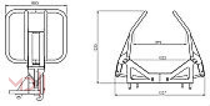 Ballengabel des Typs MD Landmaschinen AT Ballenzange 2 Zylinder, Neumaschine in Zeven (Bild 10)