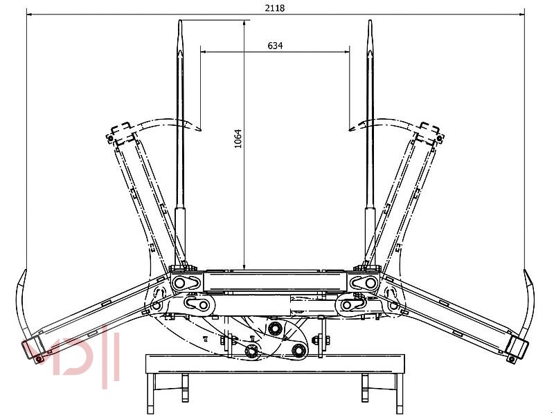 Ballengabel des Typs MD Landmaschinen SD Ballengabel XL, Neumaschine in Zeven (Bild 10)