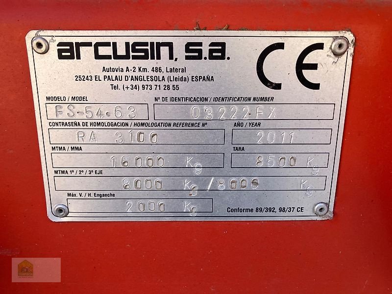 Ballensammelwagen typu Arcusin FS 54.63 Auto Stack, Gebrauchtmaschine w Salsitz (Zdjęcie 17)