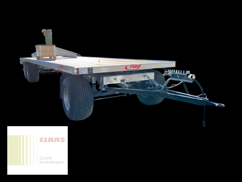 Ballensammelwagen del tipo Fliegl DPW 180 B 3-ACHS, Neumaschine en Schwend