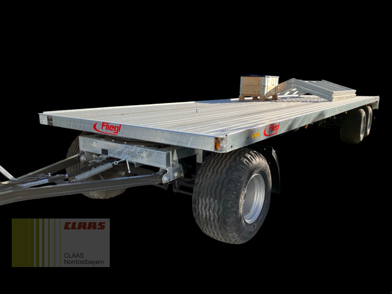 Ballensammelwagen van het type Fliegl DPW 180 B 3-ACHS, Neumaschine in Schwend (Foto 3)