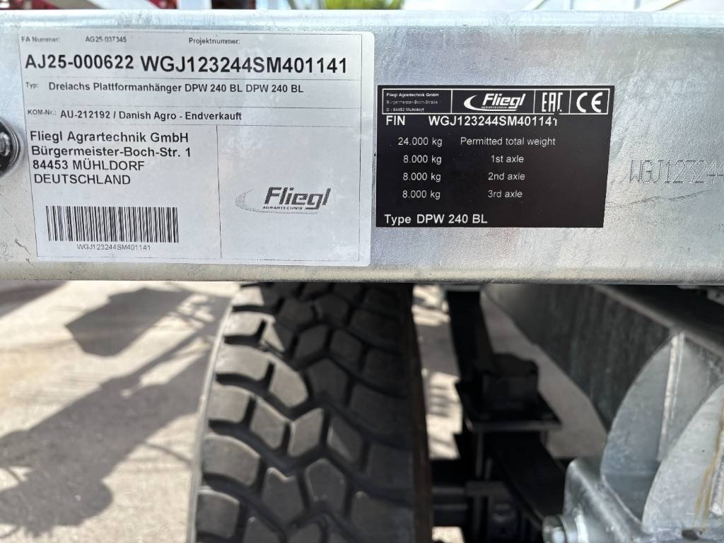 Ballensammelwagen del tipo Fliegl DPW 240 BL Profi, Gebrauchtmaschine In Brønderslev (Immagine 6)