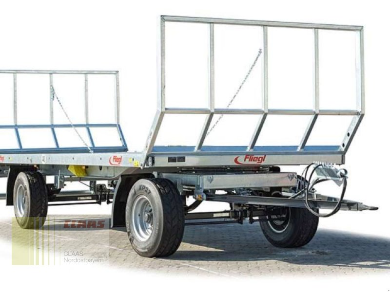 Ballensammelwagen del tipo Fliegl ZPW 80 2-Achs, Neumaschine en Hollfeld