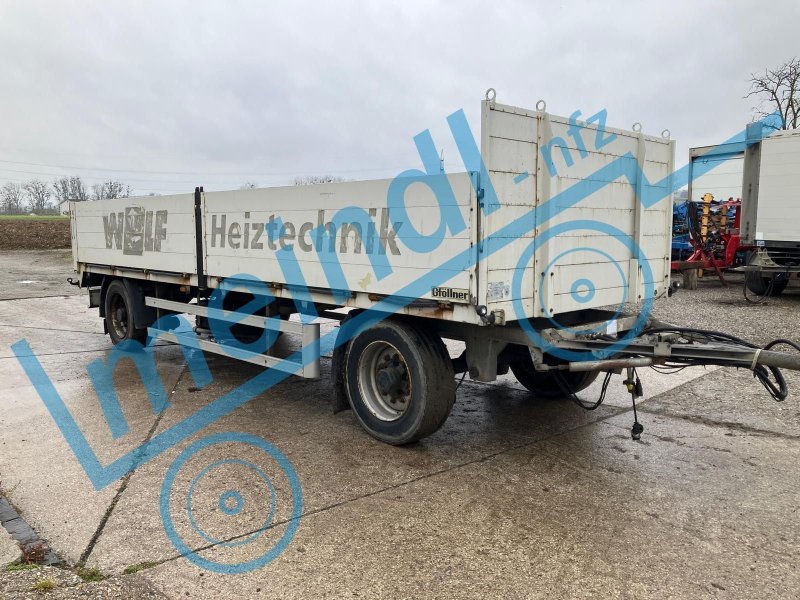 Ballensammelwagen des Typs Sonstige 2 Achs Plateau Anhänger, Gebrauchtmaschine in Eferding (Bild 1)