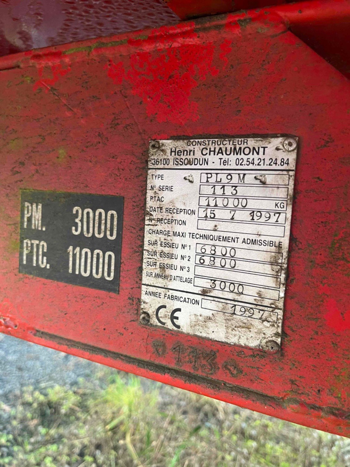 Ballensammelwagen typu Sonstige Plateau fourrager 9m semi portee Chaumont, Gebrauchtmaschine v LA SOUTERRAINE (Obrázek 11)