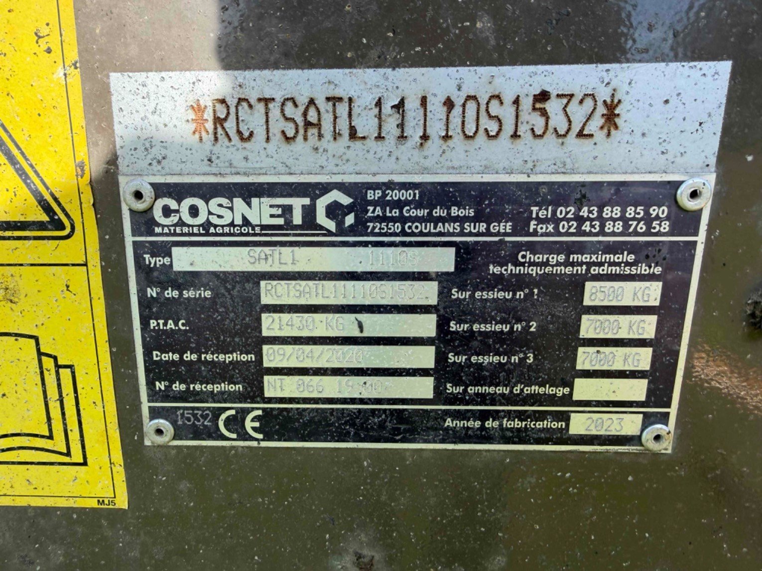 Ballensammelwagen of the type Sonstige Plateau fourrager Saturne Cosnet, Gebrauchtmaschine in LA SOUTERRAINE (Picture 11)