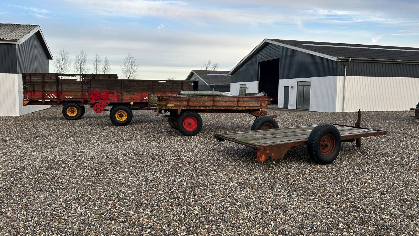 Ballensammelwagen des Typs Tim 4 stk fladvogne - Halmvogne pris fra 500,-, Gebrauchtmaschine in Thorsø (Bild 3)