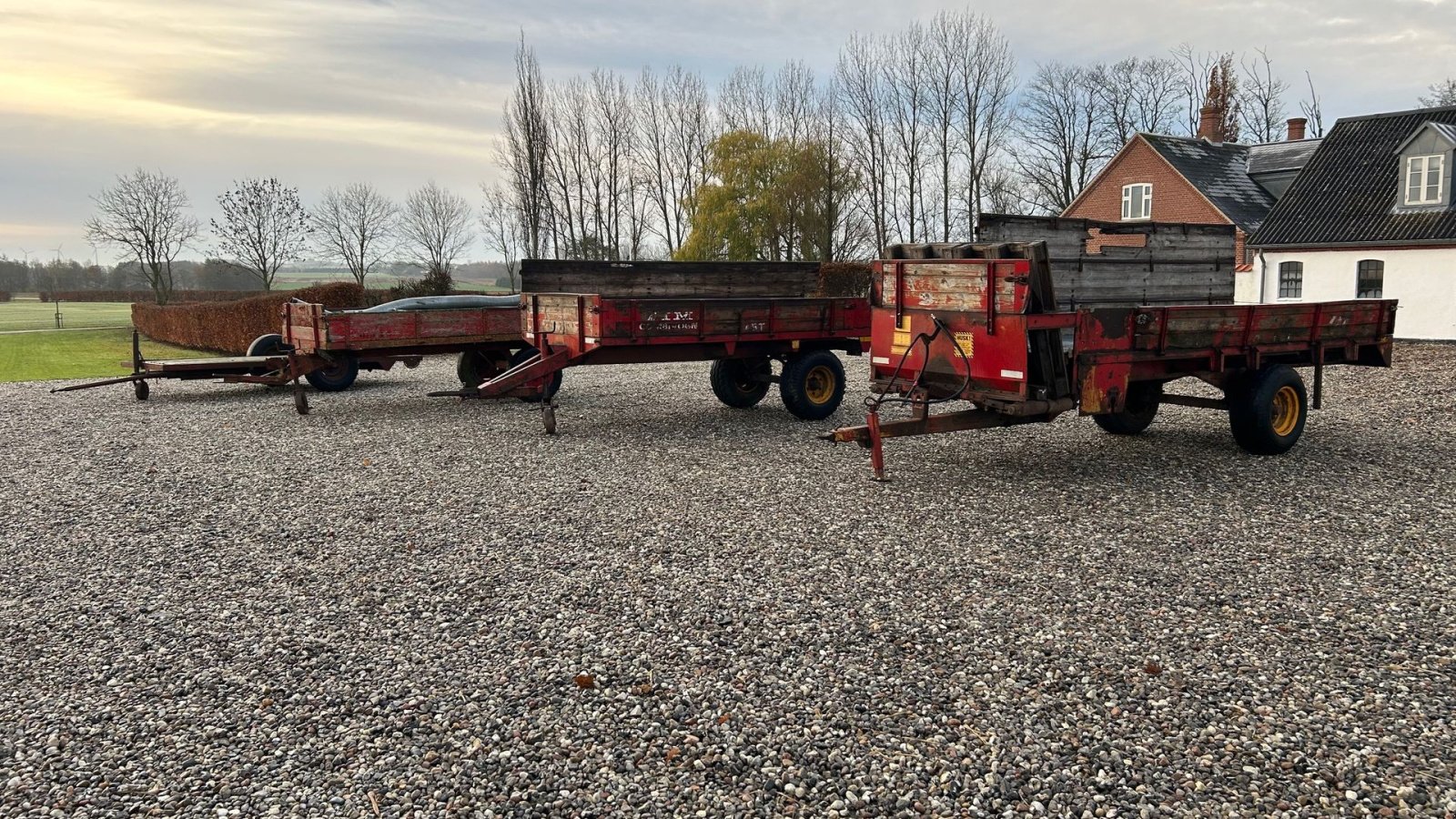 Ballensammelwagen des Typs Tim 4 stk fladvogne - Halmvogne pris fra 500,-, Gebrauchtmaschine in Thorsø (Bild 1)