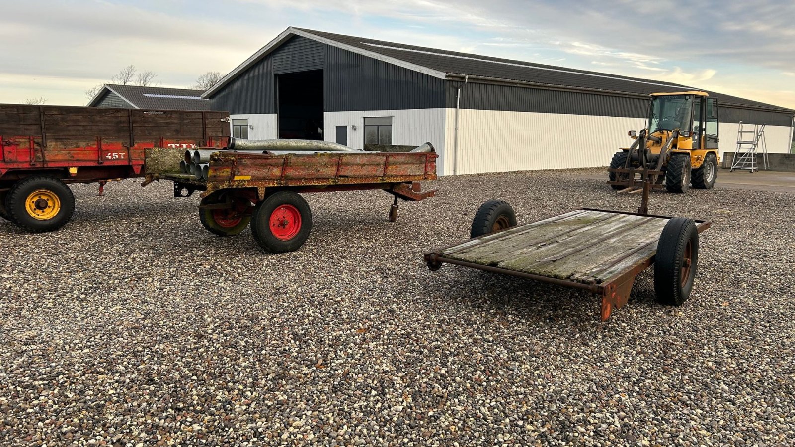 Ballensammelwagen des Typs Tim 4 stk fladvogne - Halmvogne pris fra 500,-, Gebrauchtmaschine in Thorsø (Bild 8)