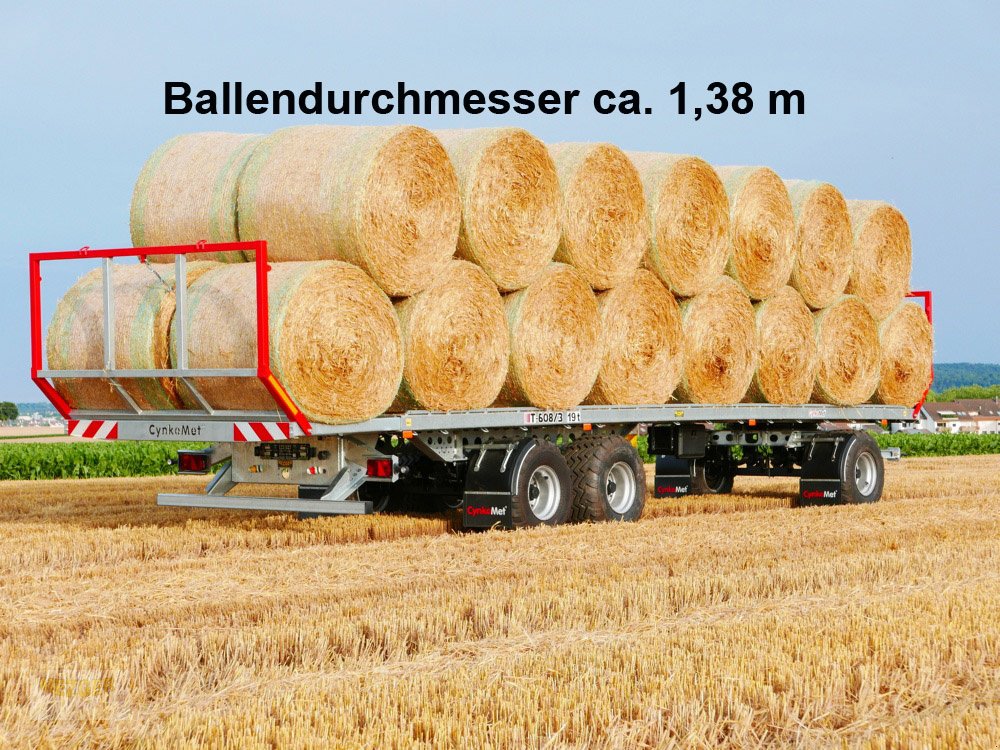 Ballentransportwagen a típus CYNKOMET Ballenwagen 19 t, Strohwagen, Neumaschine ekkor: Ditzingen (Kép 12)