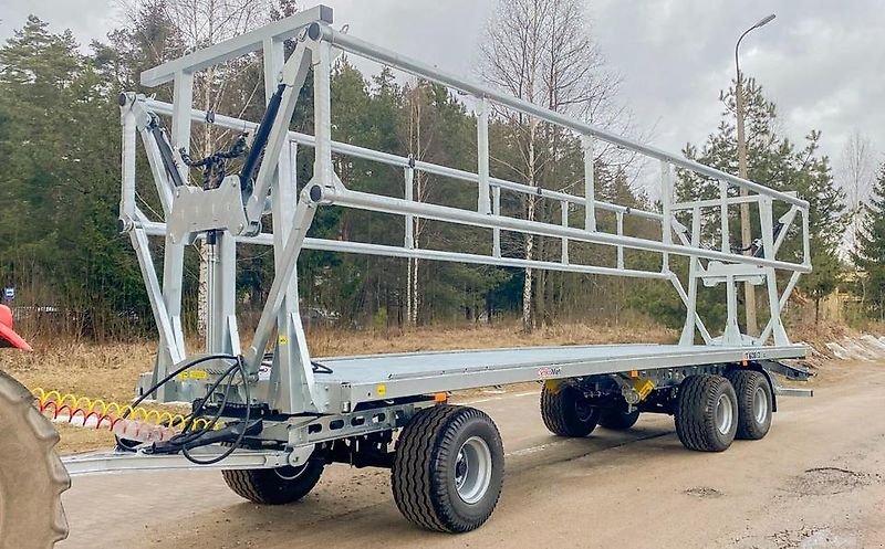 Ballentransportwagen des Typs CYNKOMET Ballenwagen T-608/3 low/niedrig mit hydraulischer Ladungssicherung, 19 t GG, Preis inkl. 19% MwSt., Gebrauchtmaschine in Lippetal (Bild 4)