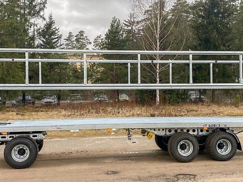 Ballentransportwagen des Typs CYNKOMET Ballenwagen T-608/3 low/niedrig mit hydraulischer Ladungssicherung, 19 t GG, Preis inkl. 19% MwSt., Gebrauchtmaschine in Lippetal (Bild 1)