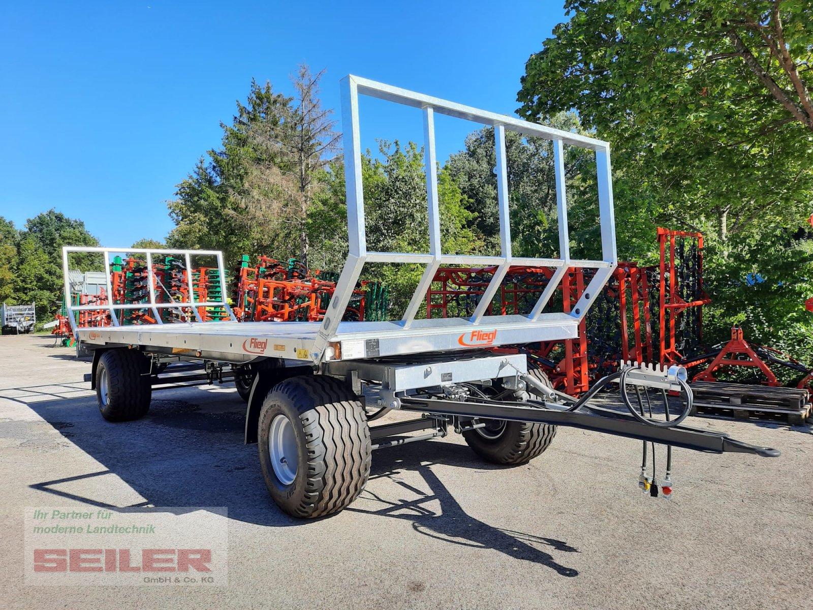 Ballentransportwagen tip Fliegl ZPW 120 B Zweiachs, Neumaschine in Ansbach (Poză 1)