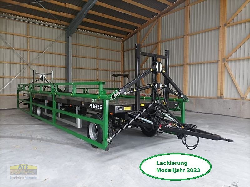 Ballentransportwagen des Typs Metaltech PB 16HB Ballenanhänger, Ballentransportwagen, Ballenwagen, Ballensammelwagen, Neumaschine in Teublitz (Bild 5)